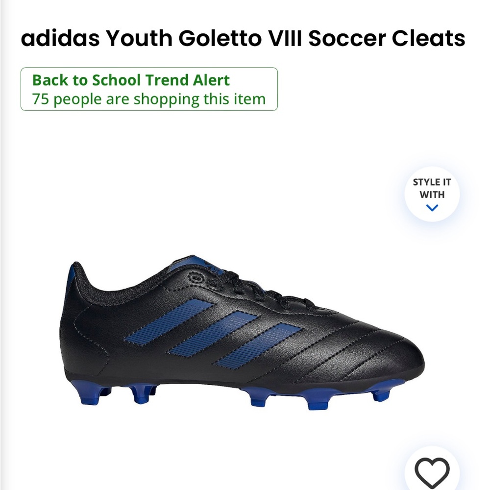 adidas Youth Goletto VIII Soccer Cleats